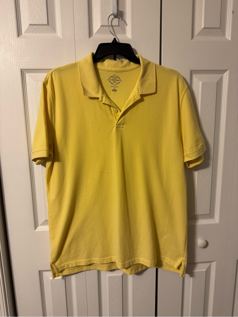 St. John's Bay Men's Bright Yellow Polo
